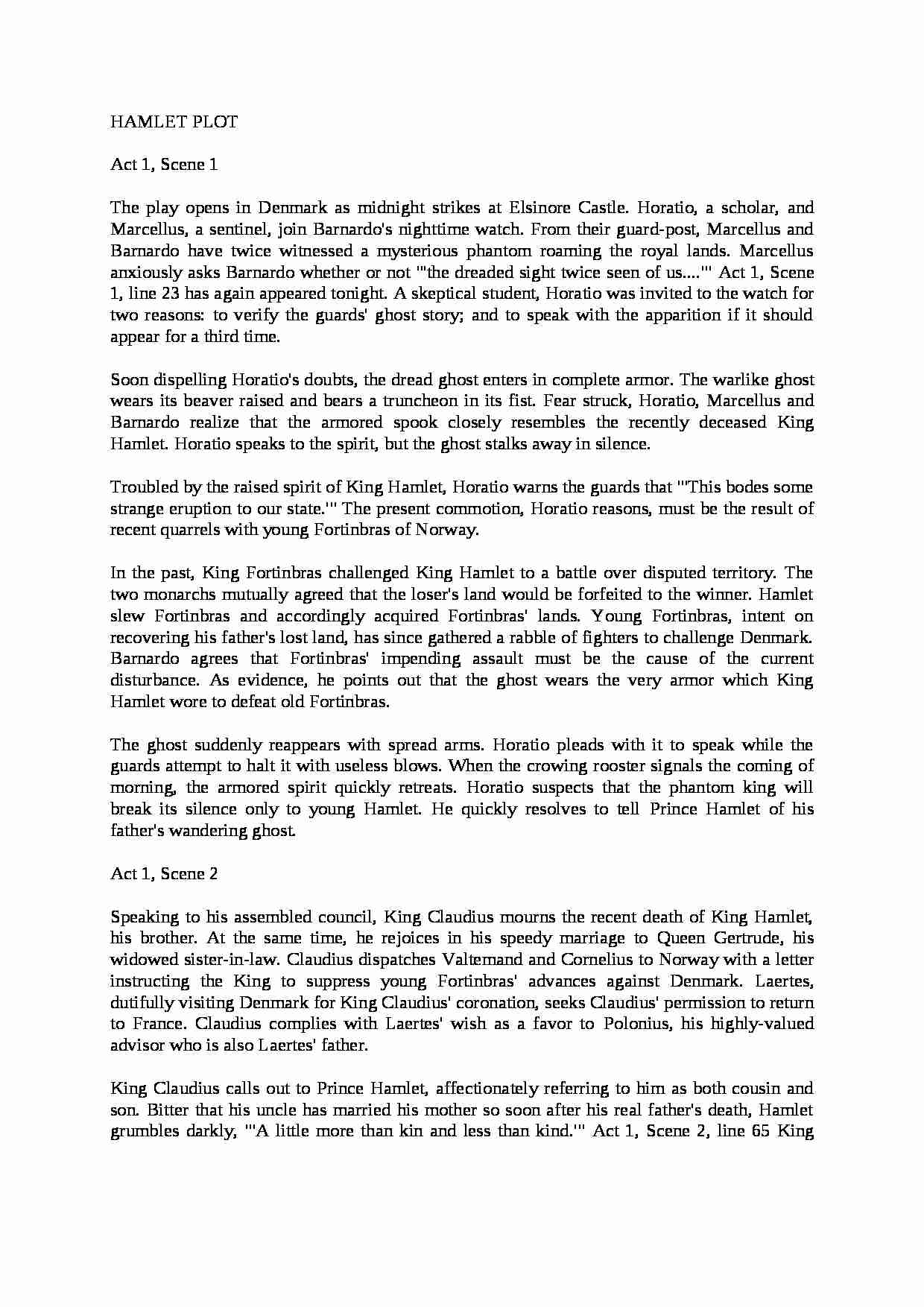 Hamlet Plot - wykład - strona 1