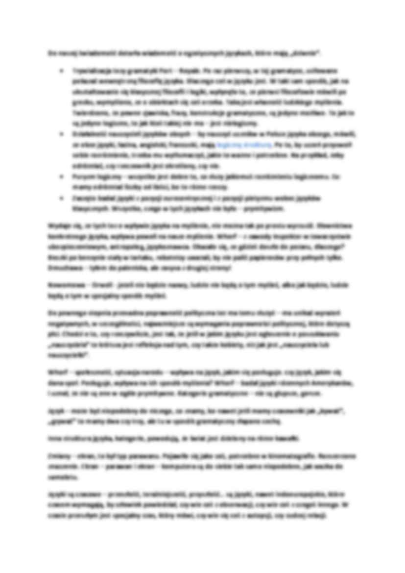 Wykład - Istota języka - strona 2