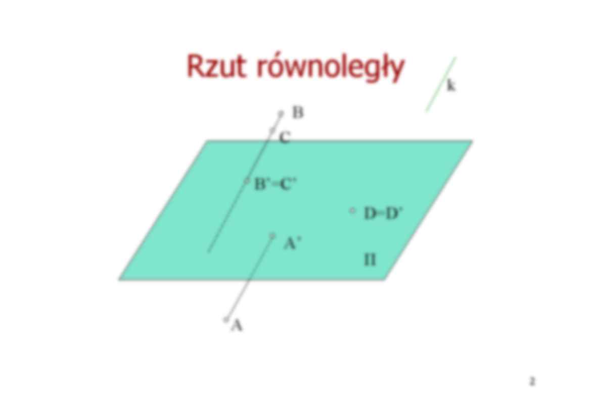 Wykład - Rzut równoległy - strona 2