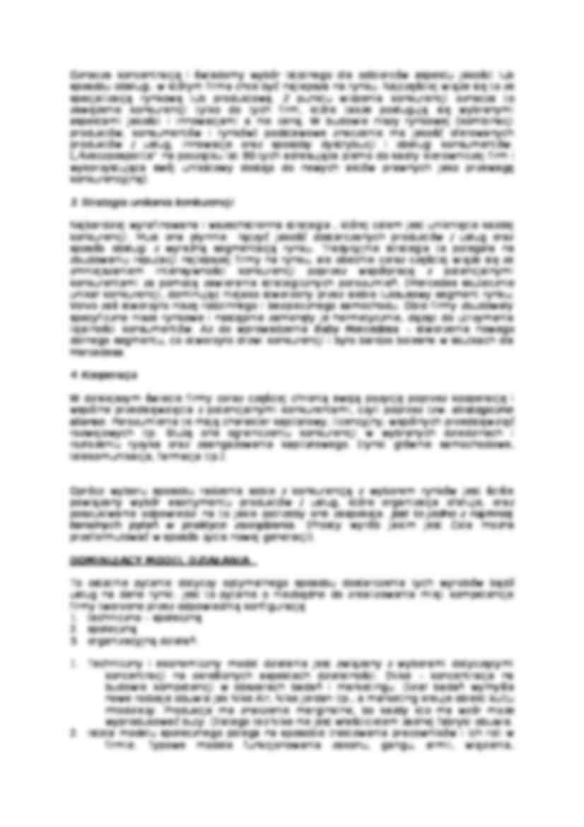 zarządzanie strategiczne - zagadnienia - strona 2