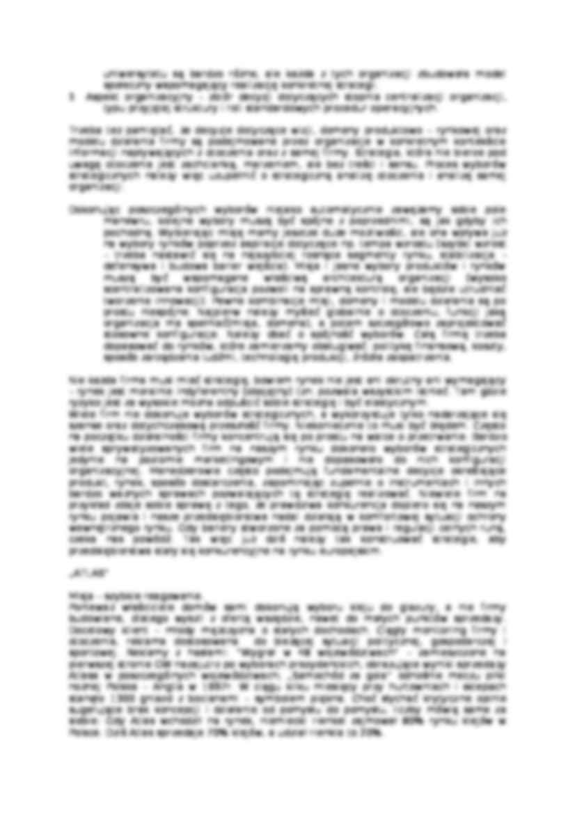 zarządzanie strategiczne - zagadnienia - strona 3