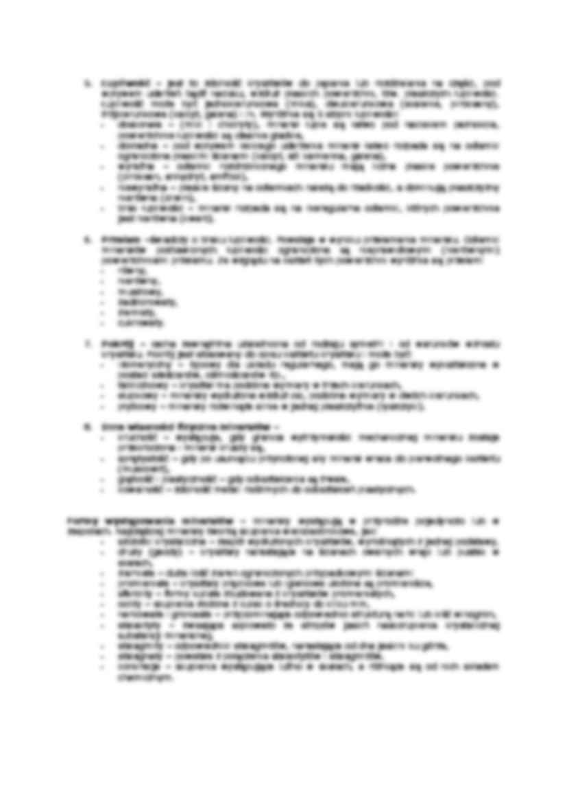 Definicja minerałów - wykład - strona 2