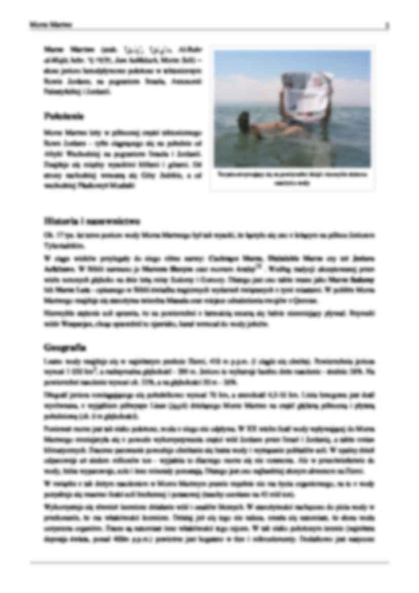 Morze Martwe -  wykład - strona 2