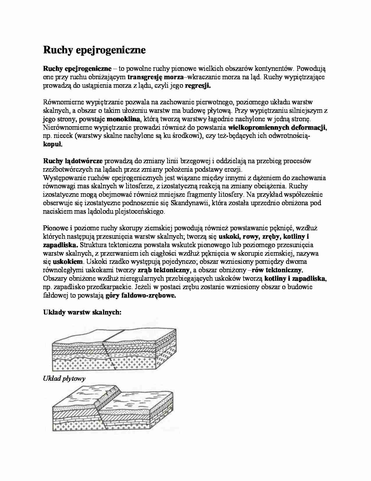 Ruchy epejrogeniczne - wykład - strona 1