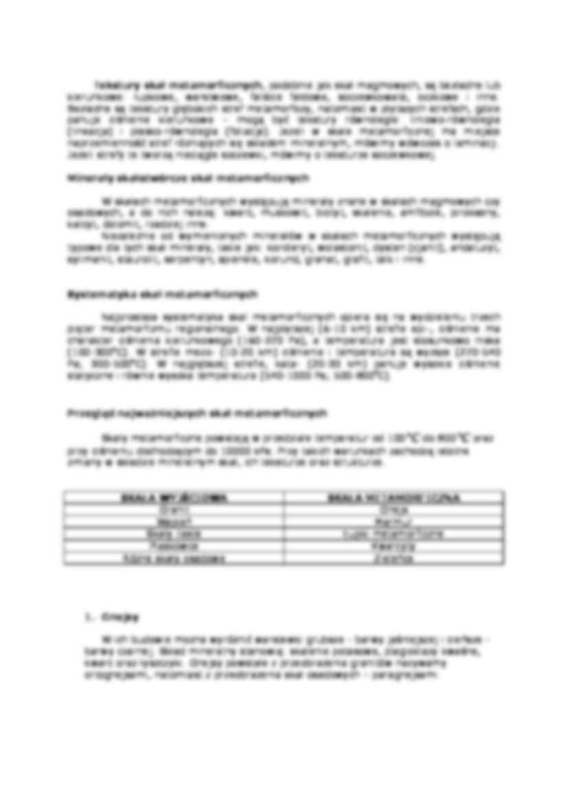 Skały metamorficzne - wykład - strona 2