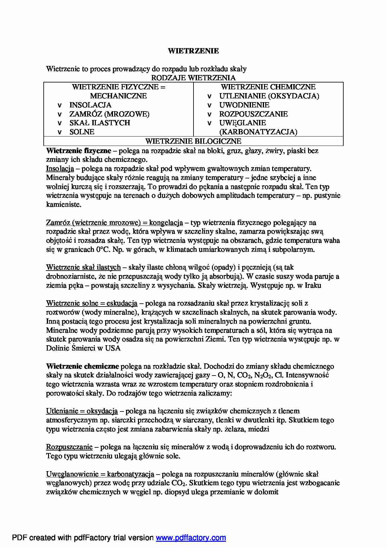 Wietrzenie - wykład - strona 1