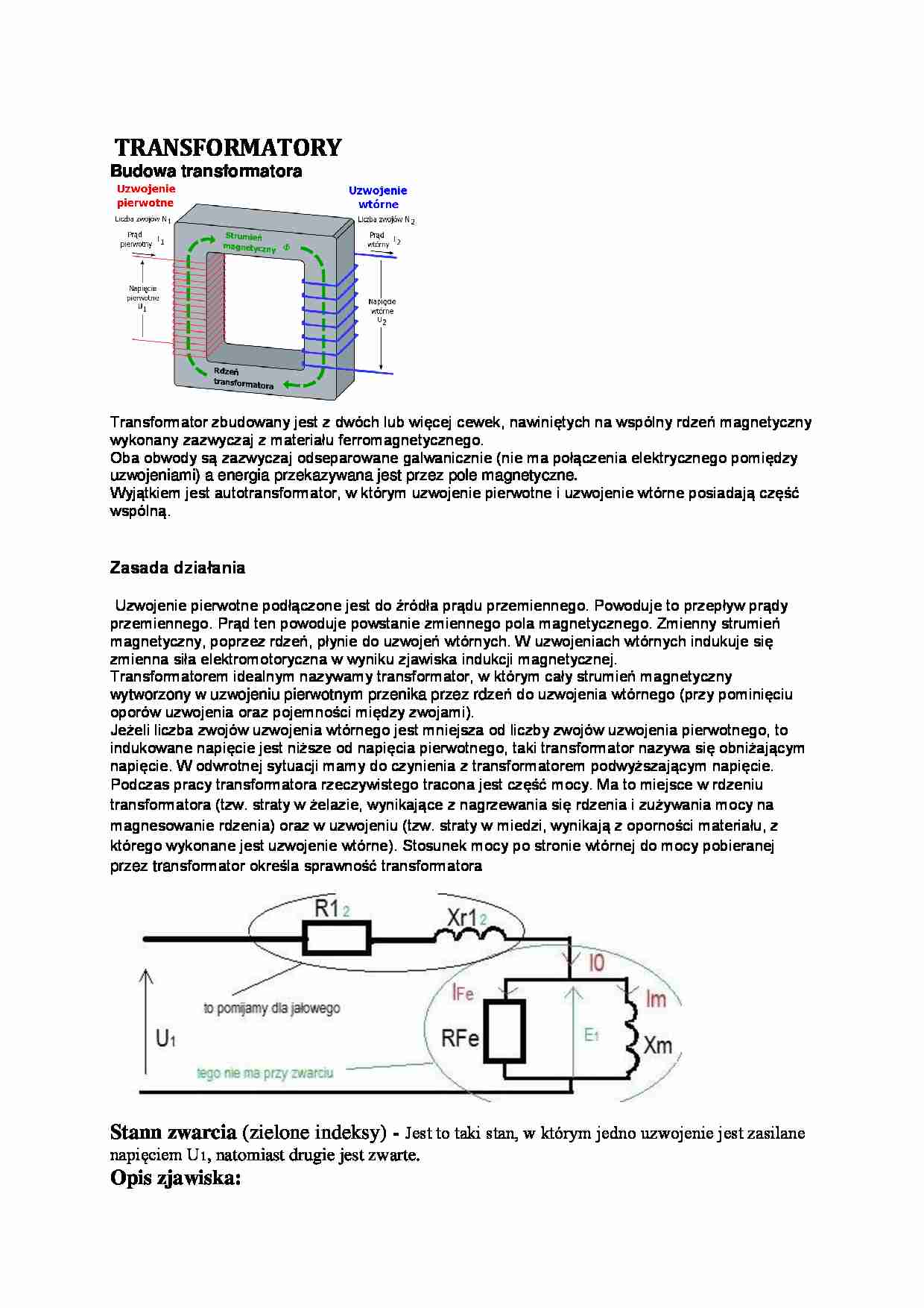 Transformatory - omówienie - strona 1