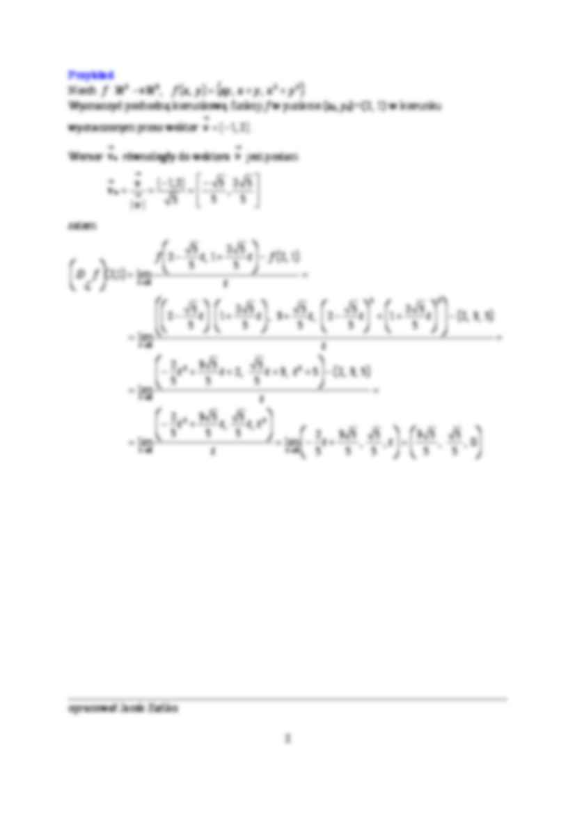 Pochodna kierunkowa - omówienie - strona 2