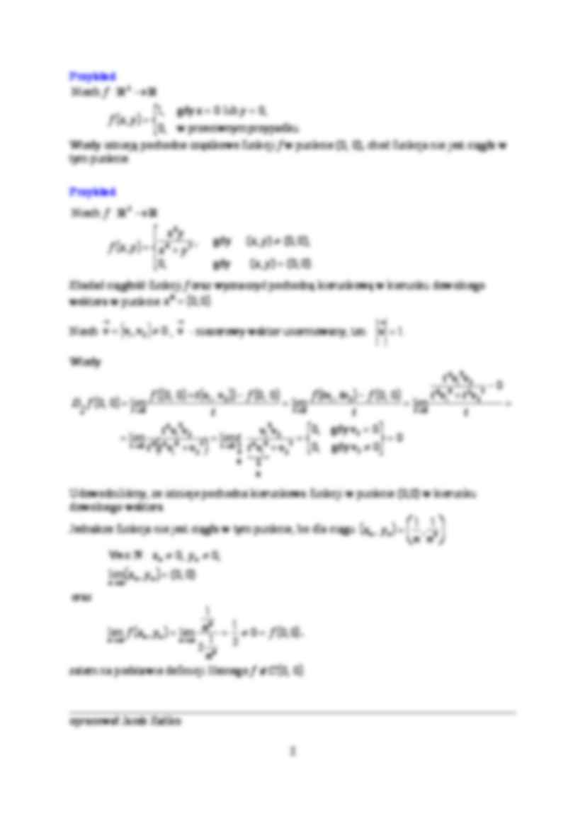 Pochodne cząstkowe - omówienie - strona 2
