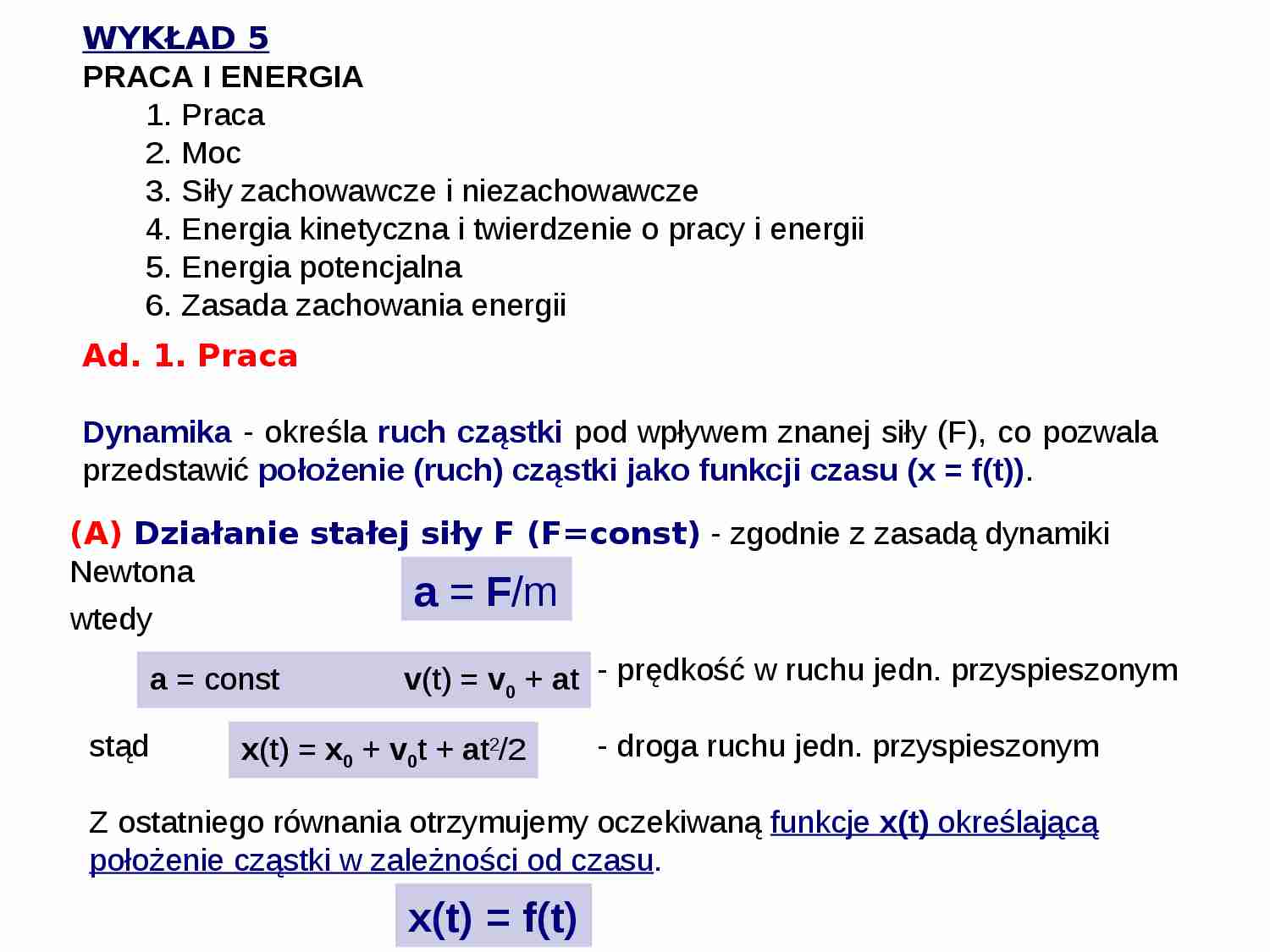 Wykład (5) - strona 1