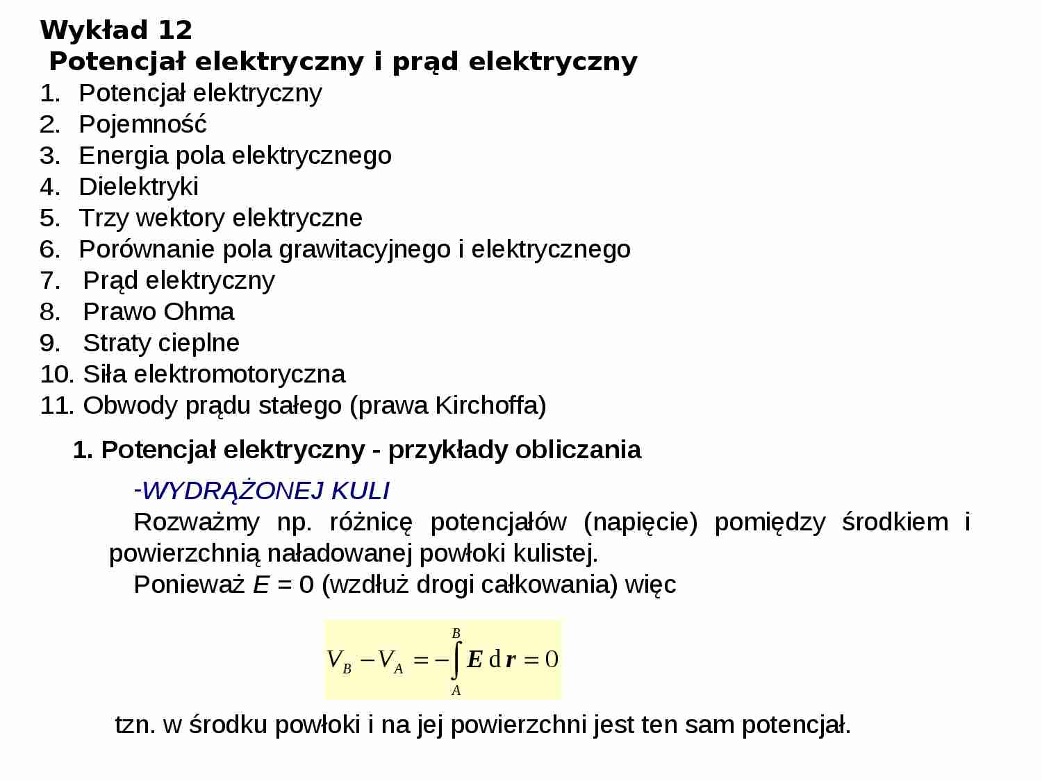 Wykład (11) - strona 1