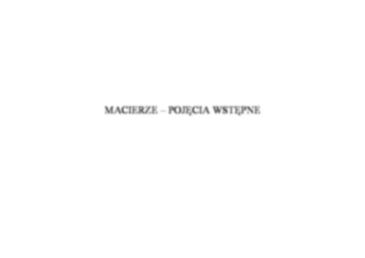 Algebra macierzy - wykład - strona 2