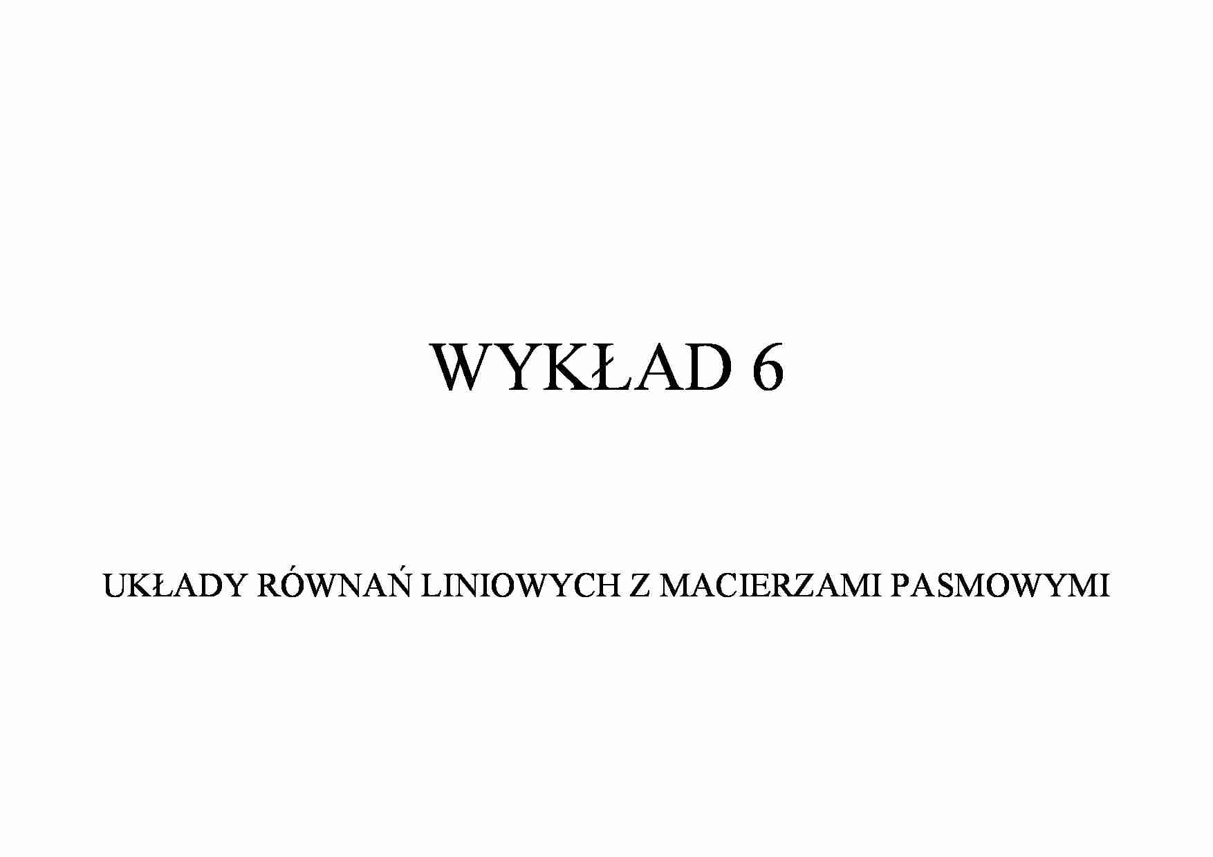 Układy równań liniowych z macierzami pasmowymi - omówienie - strona 1