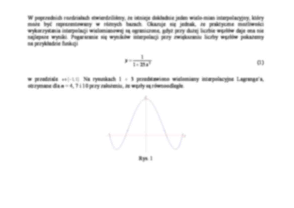 Zbieżności interpolacji - omówienie - strona 3