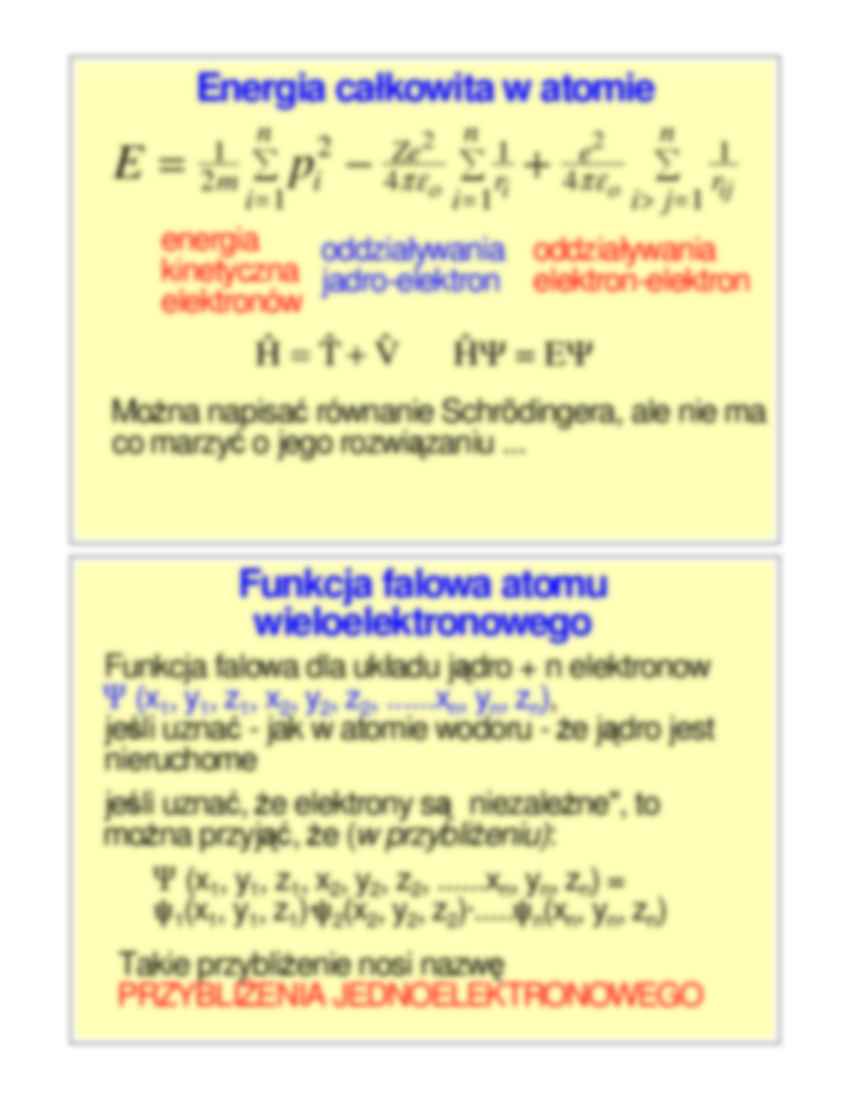  Atom wieloelektronowy - wykład 8 - strona 3