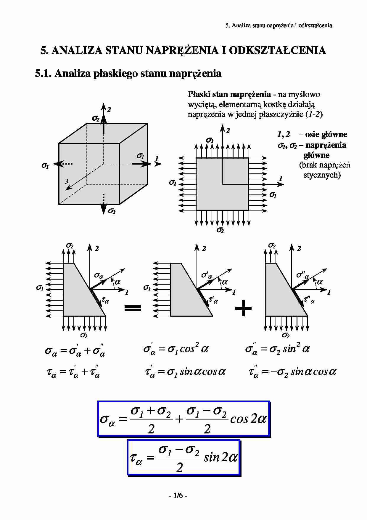 wytrzymałość materiałów i konstrukcji - skrypt 5 - strona 1