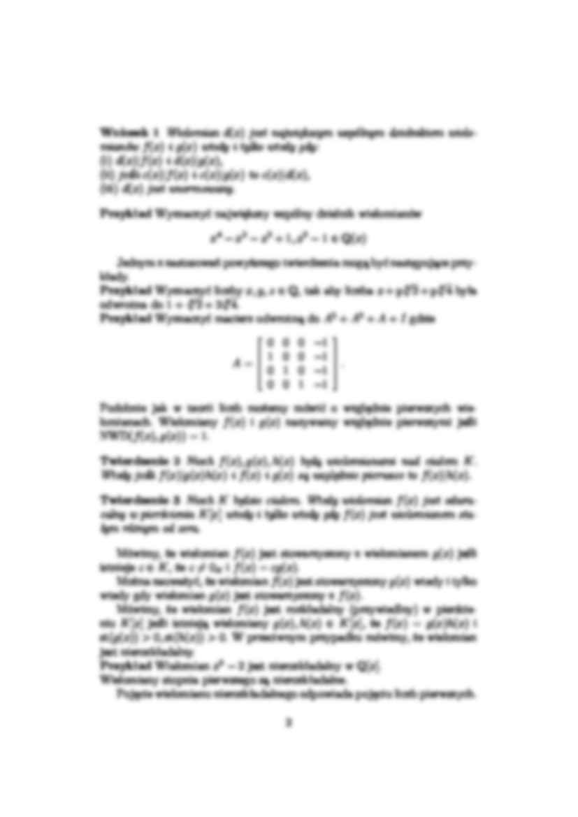 wielomiany -  Wykład 7 - strona 2