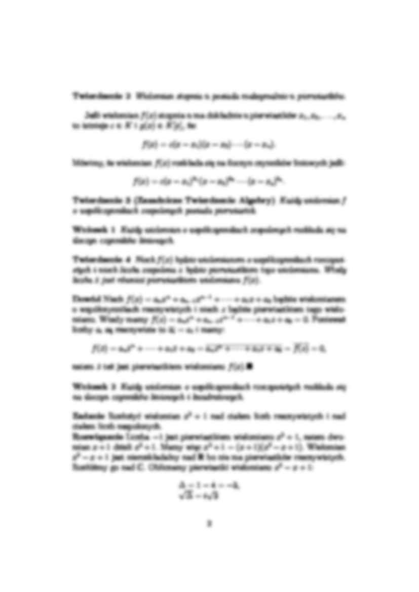 wielomiany -  Wykład 9 - strona 2