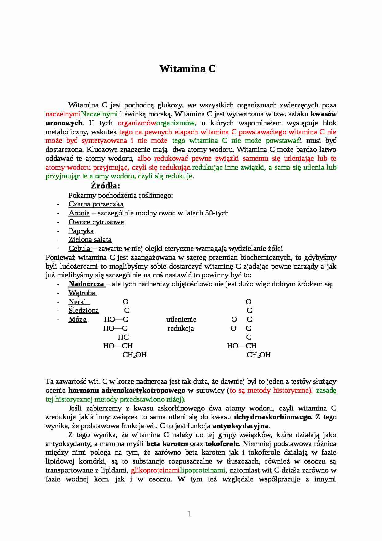 Biochemia - wykład 2 - strona 1