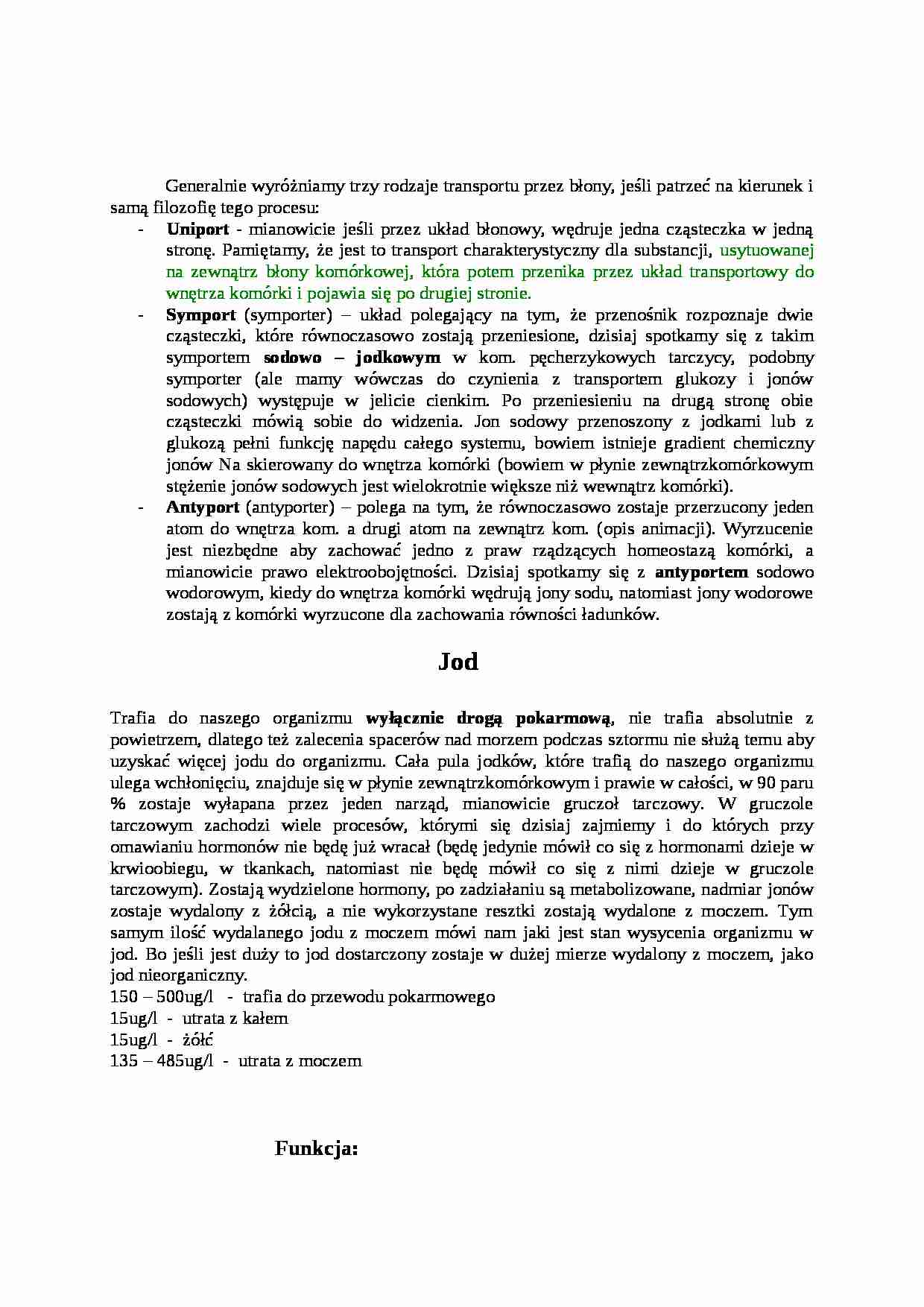 Biochemia - wykład 3 - strona 1