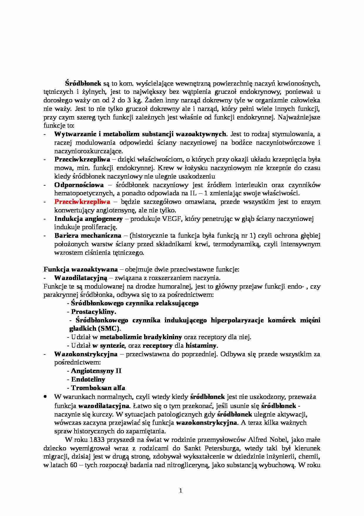 Biochemia - wykład 5 - strona 1