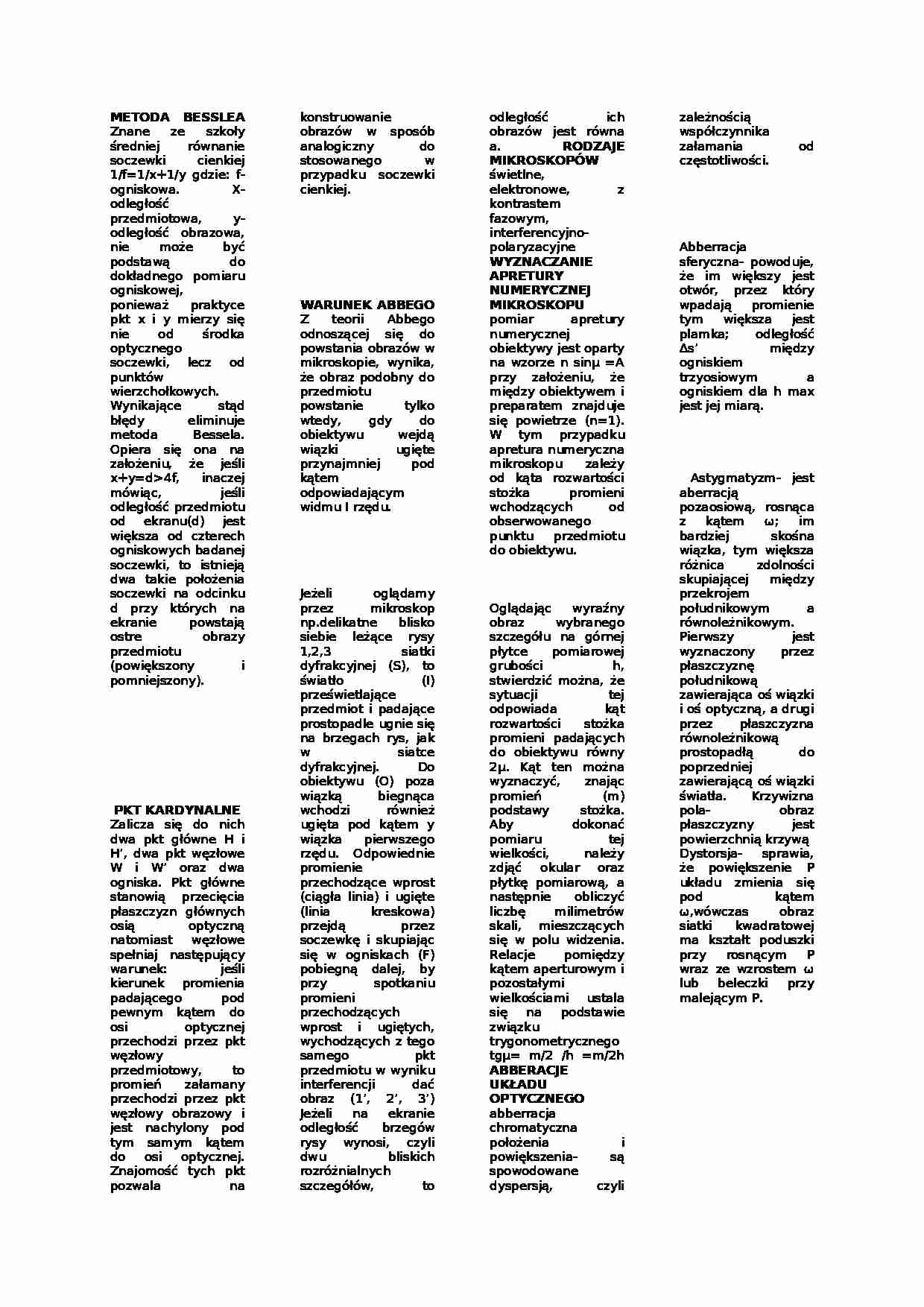 optyka geometryczna - omówienie - strona 1