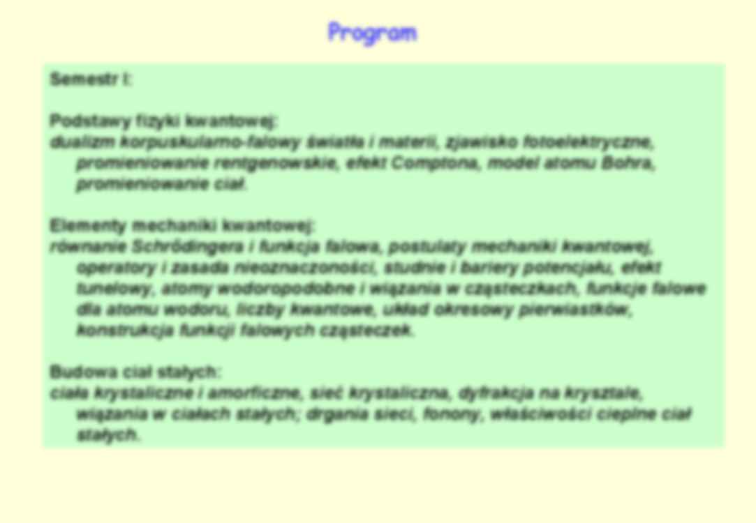  Fizyka ciała stałego - wykład - strona 2