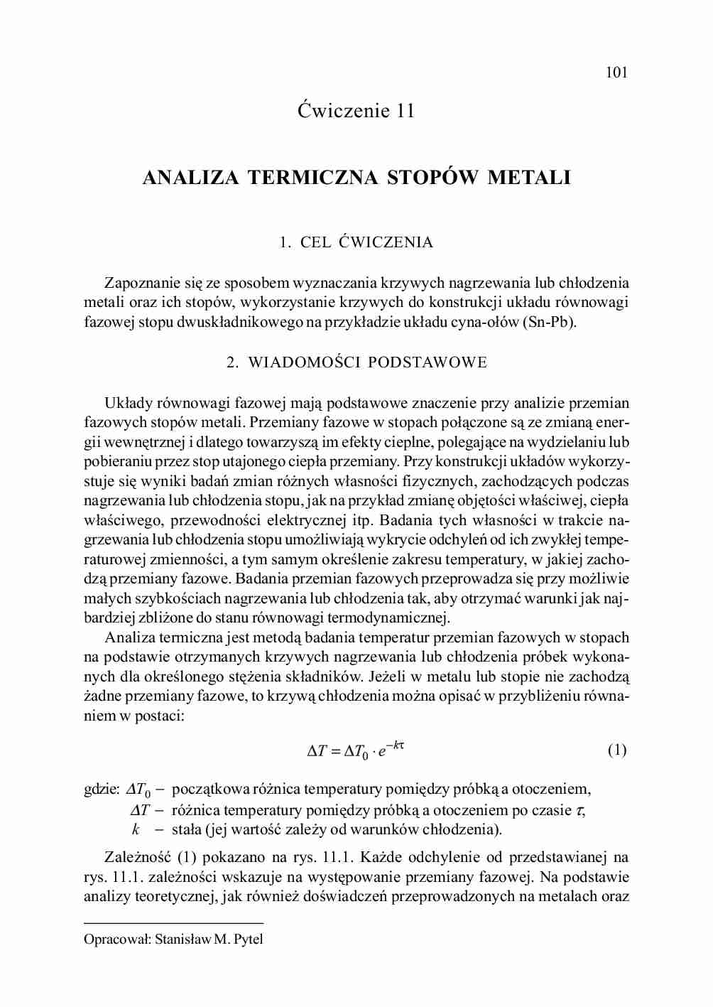 analiza termiczna stopów metali - omówienie - strona 1