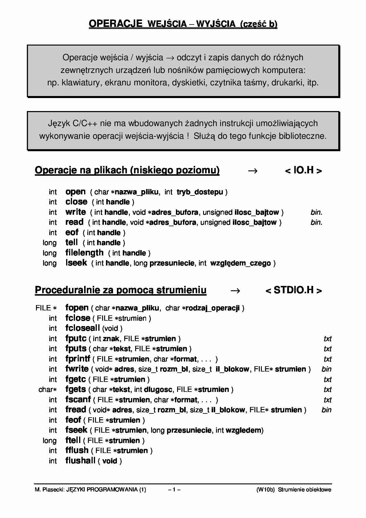 Wykład (9) - strona 1