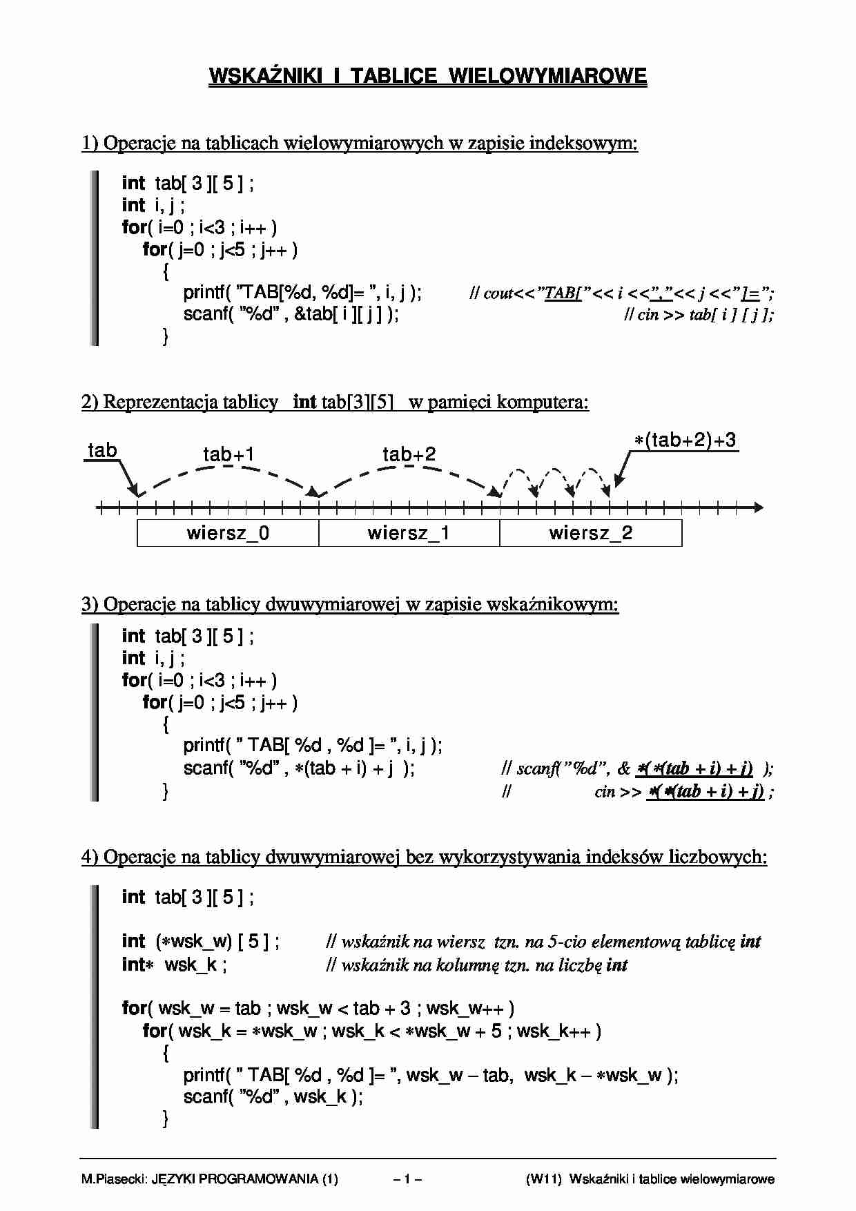 Wykład (10) - Przypisanie - strona 1