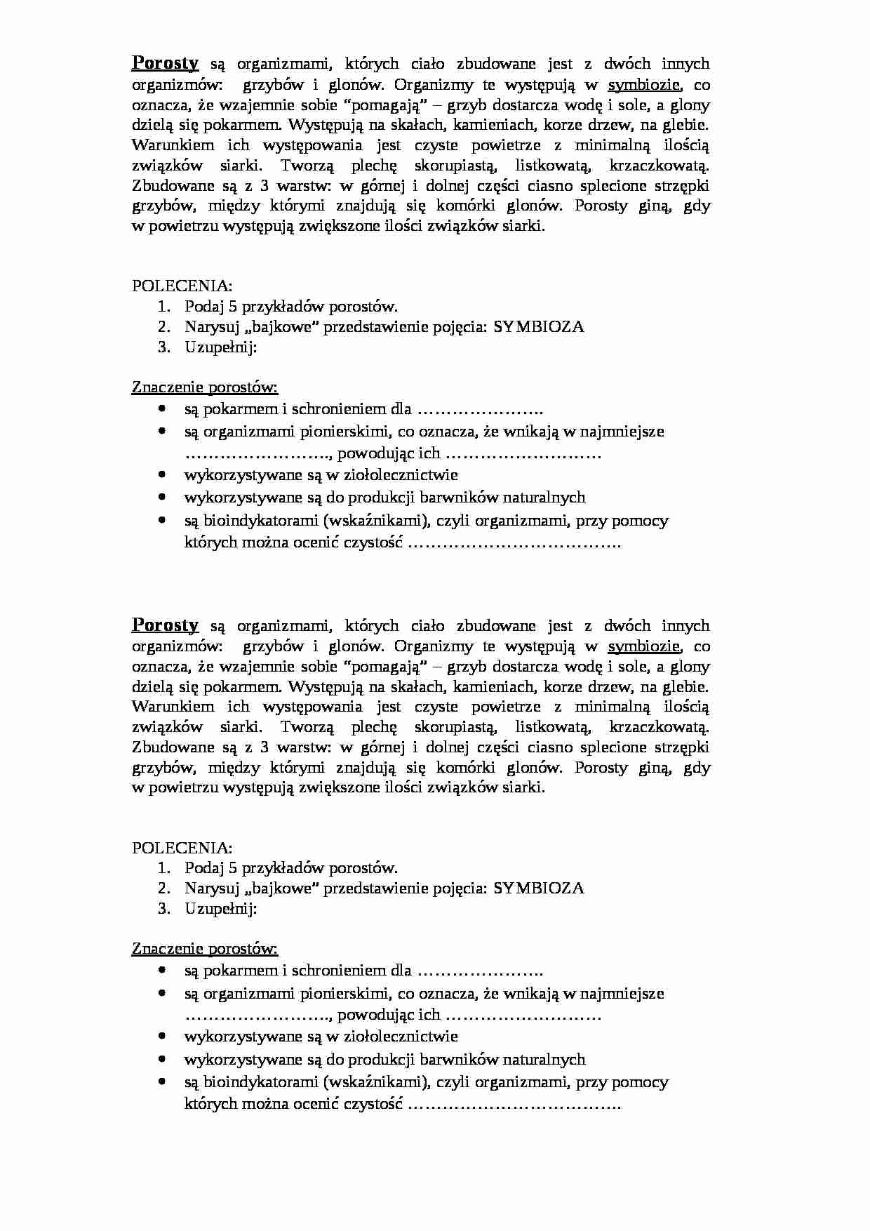 Porosty - Glony - strona 1