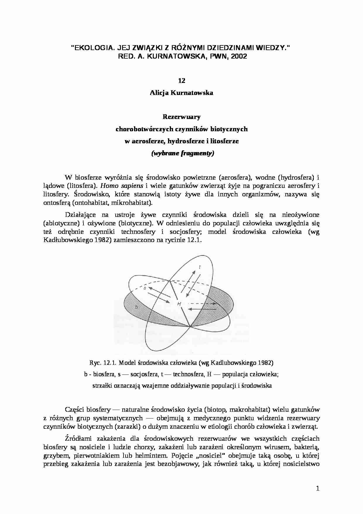 Rezerwuary czynnikow chorobotworczych - Dyzenteria - strona 1