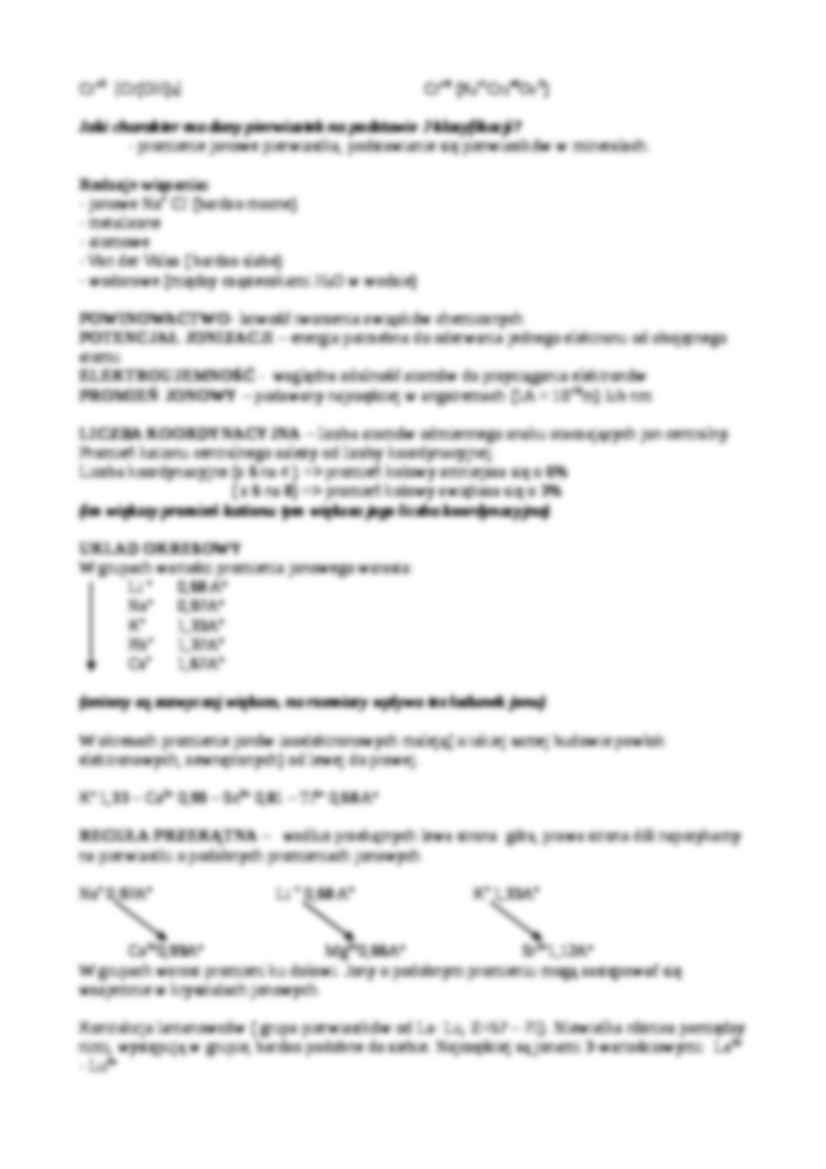 Klasyfikacja geochemiczna pierwiastków - Kaolinit - strona 2
