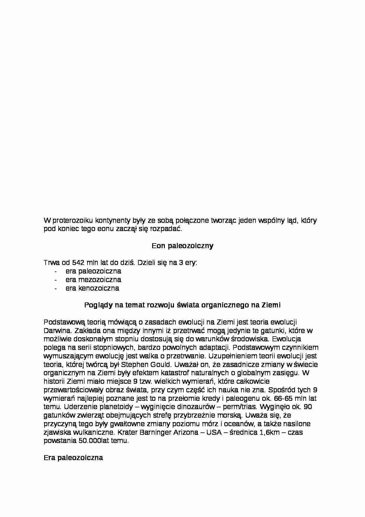 Geologia - Wykład 4 - strona 1
