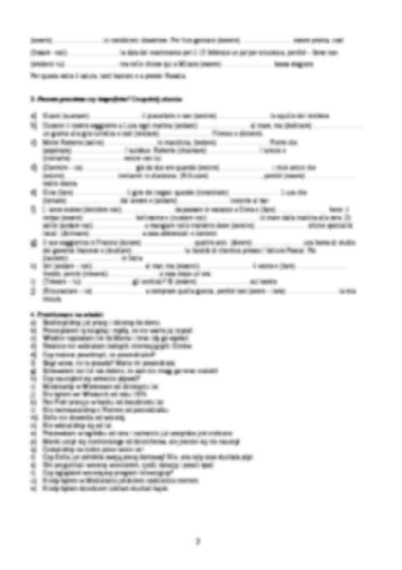 Czasy Imperfetto e passato prossimo - strona 2