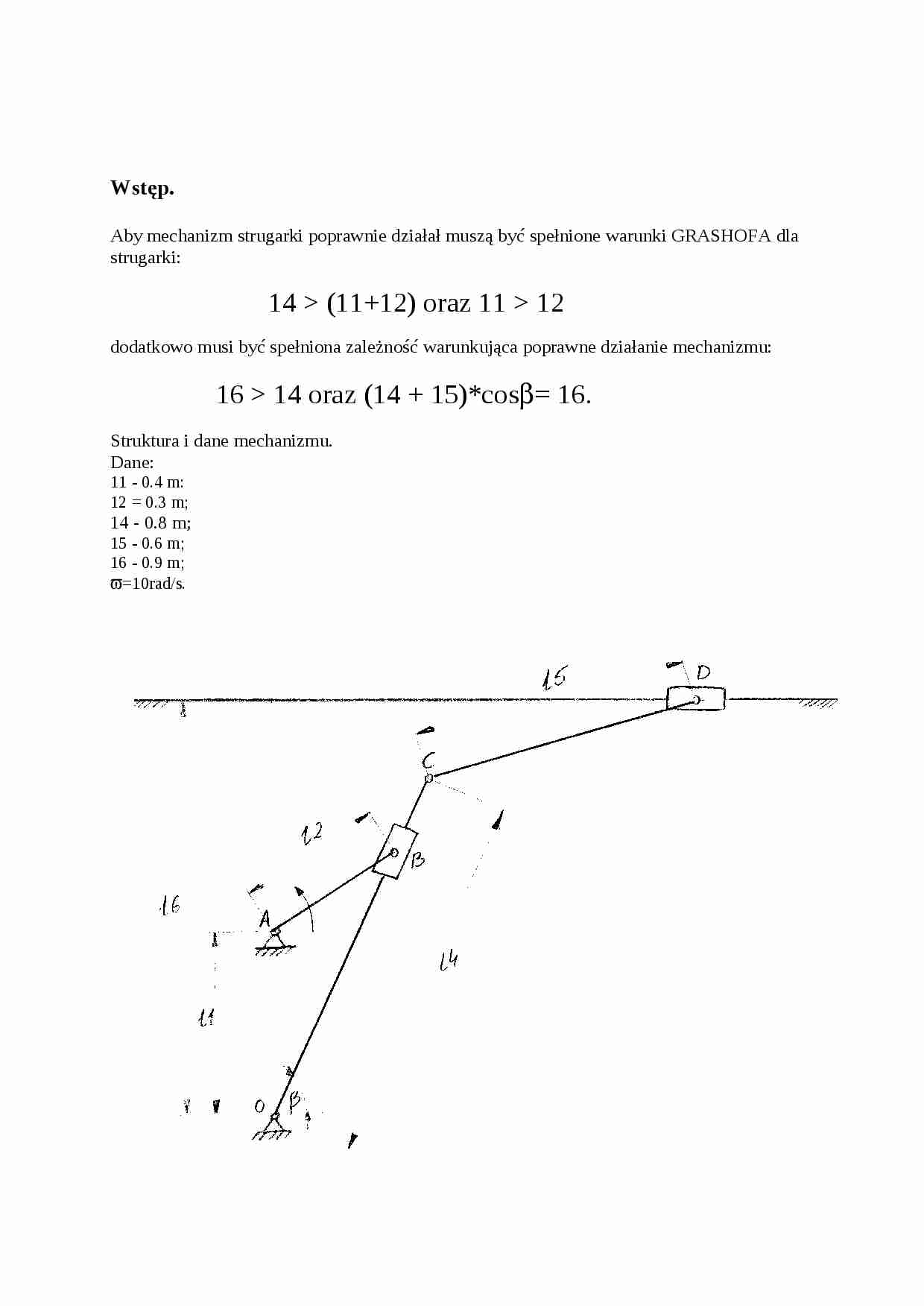 Mechanizm strugarki - strona 1