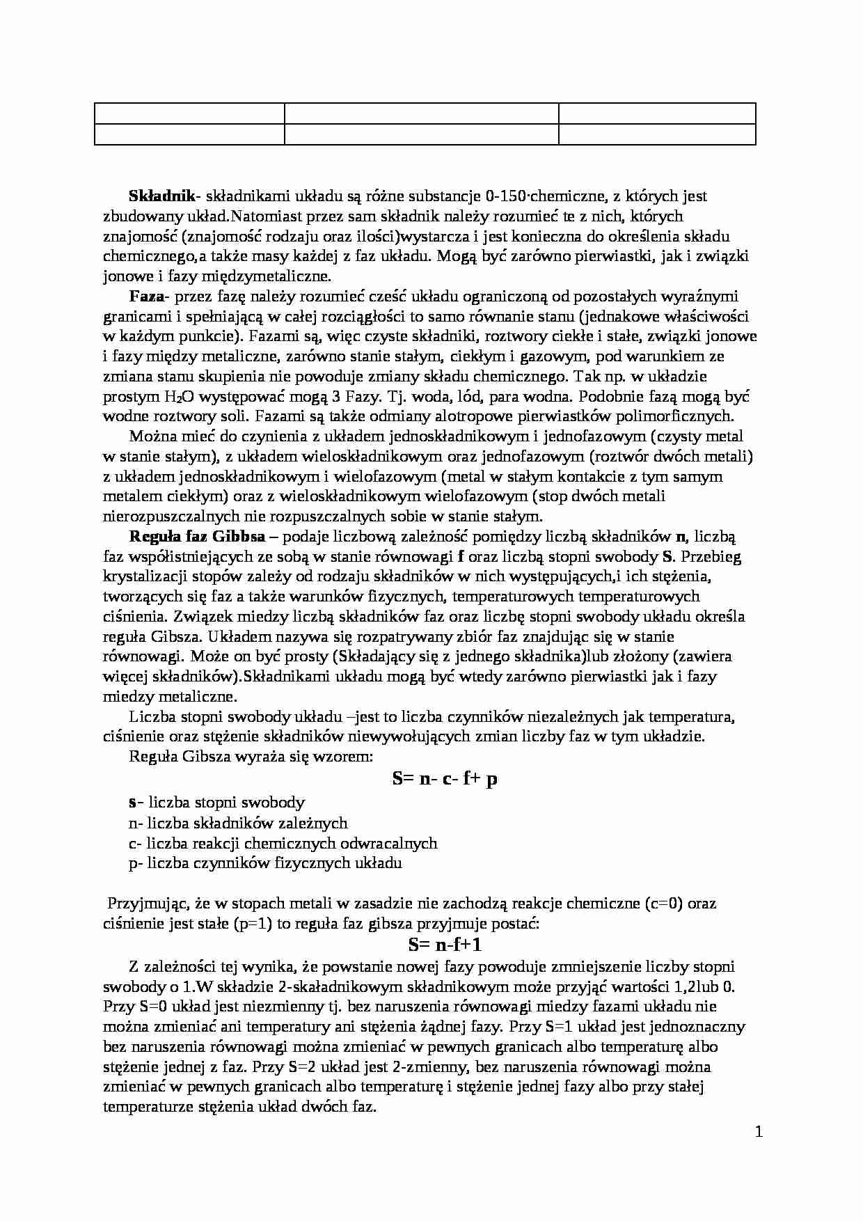 Budowa dwuskładnikowa - wykład - strona 1