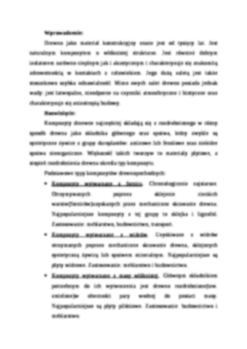 Kompozyty drzewne - omówienie - strona 2