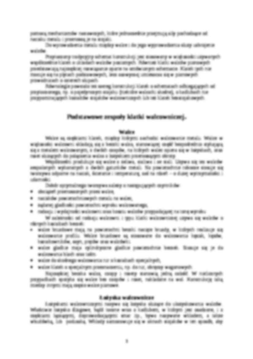 Technologia wytwarzania, klatka walcownicza - omówienie - strona 3