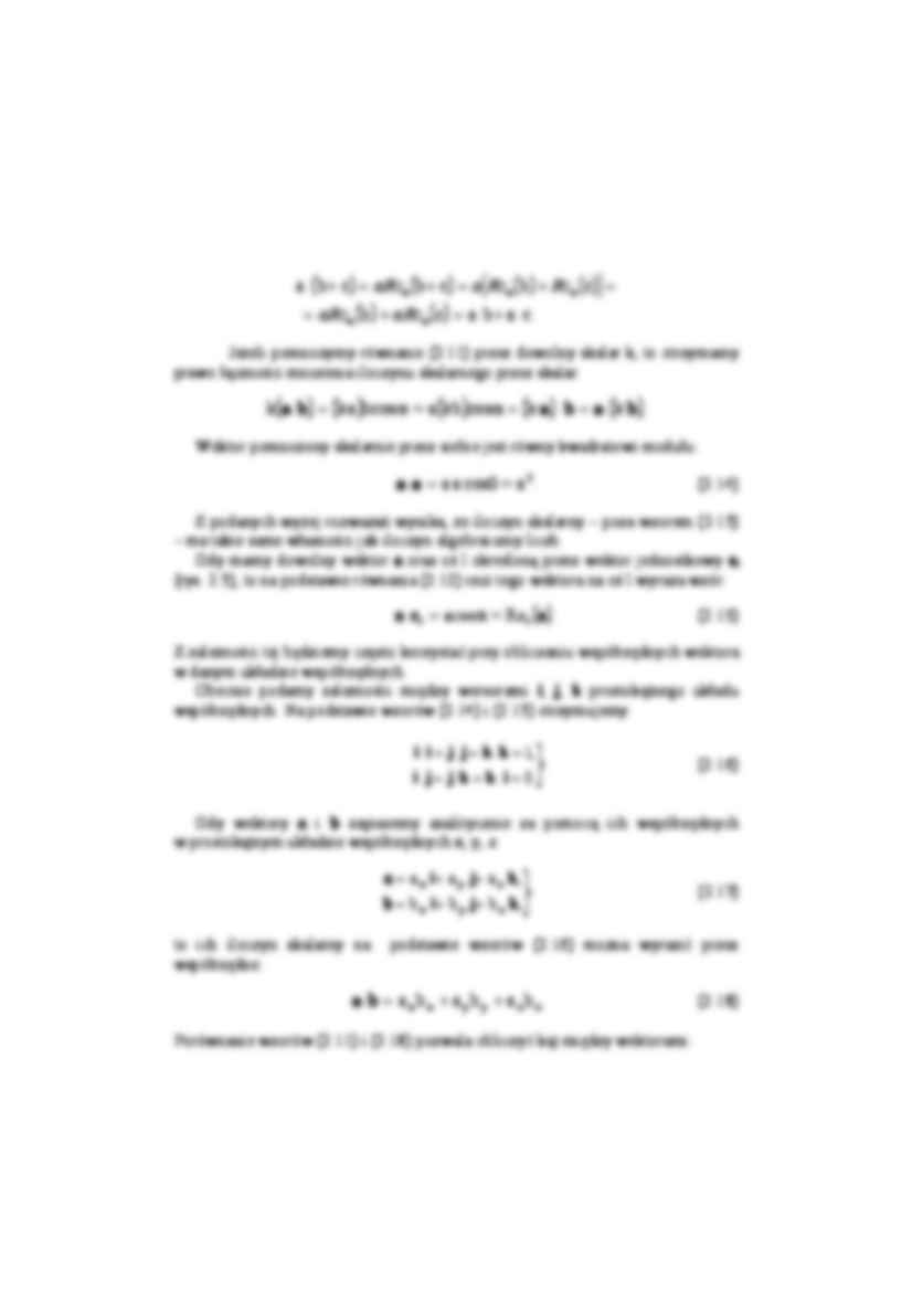 Iloczyny wektorów - wykład - strona 2