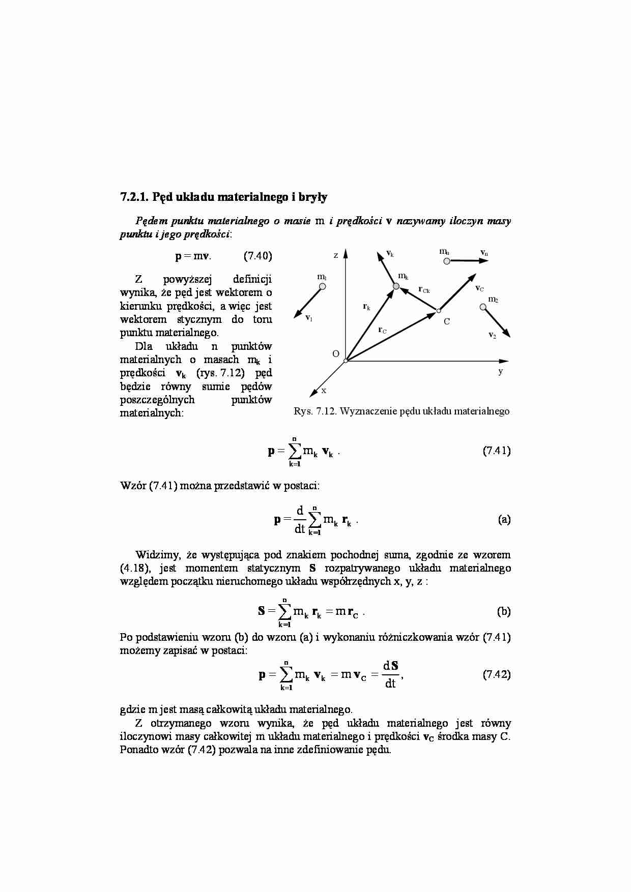 Pęd układu materialnego i bryły - omówienie - strona 1