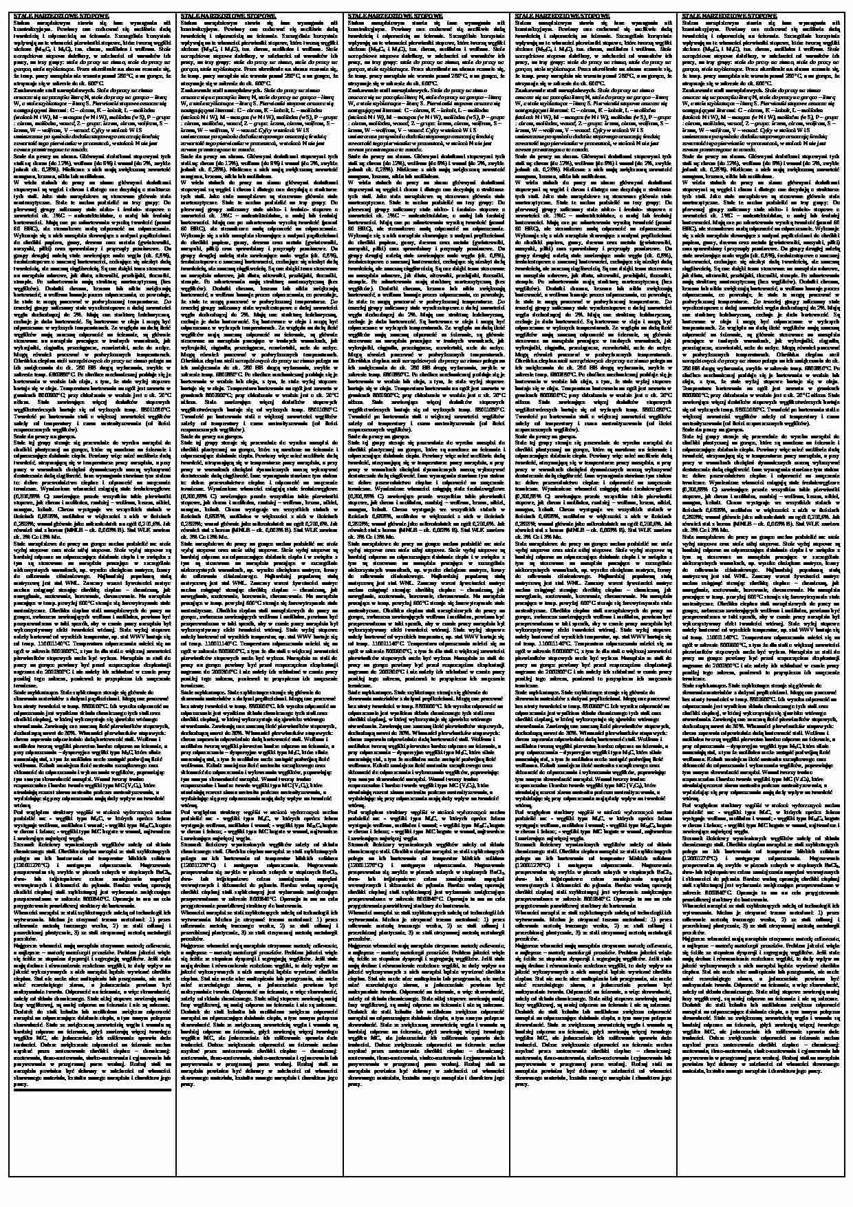 Stale narzędziowe - omówienie - strona 1