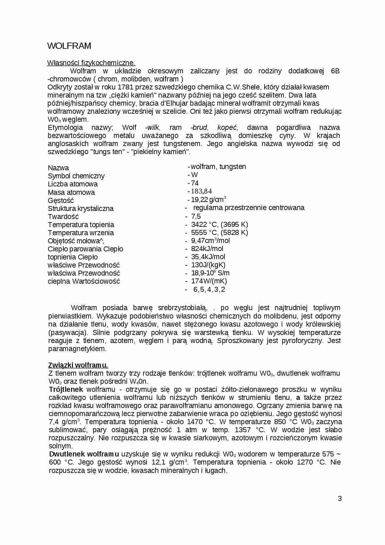 Wolfram - omówienie - strona 1