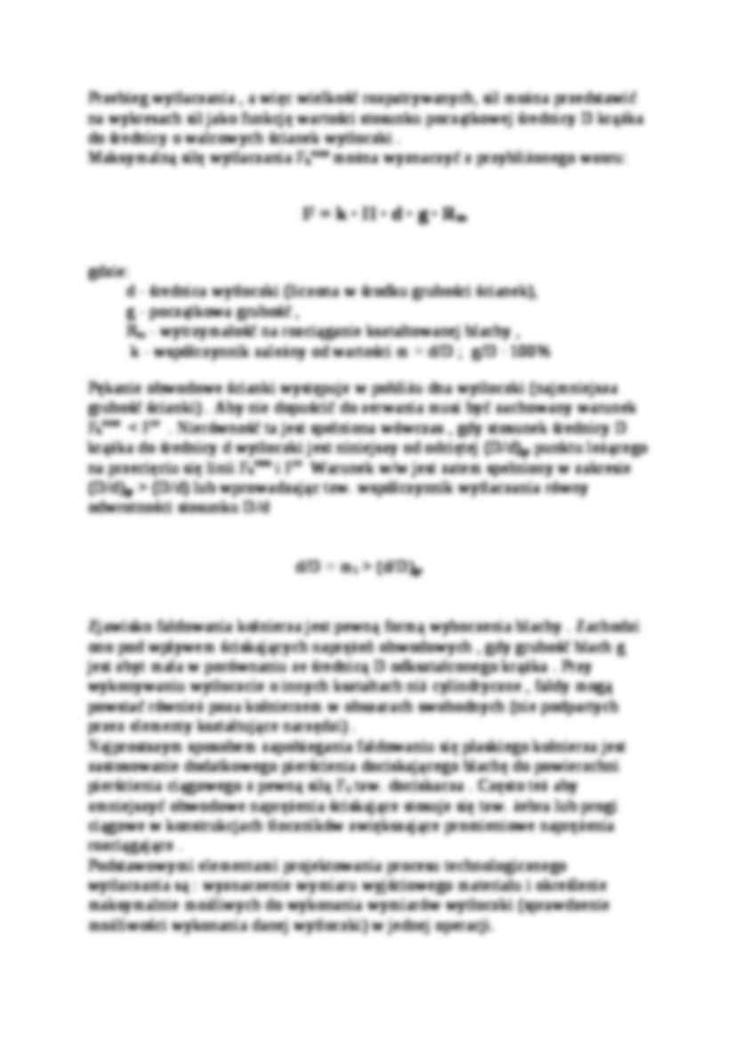 Obróbka plastyczna wykrawania - omówienie - strona 2