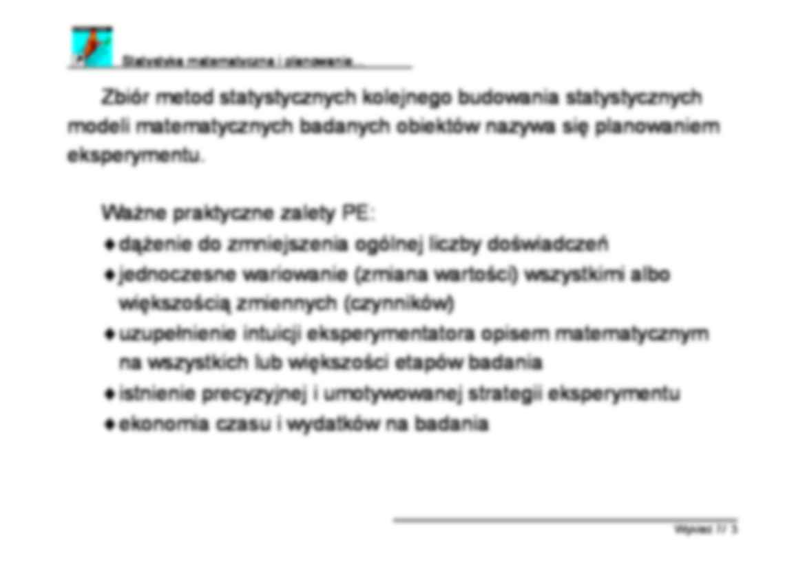 tatystyka matematyczna i planowanie - wykład 1 - strona 3