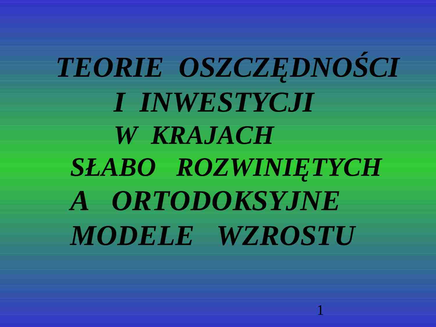 Oszczedności - strona 1