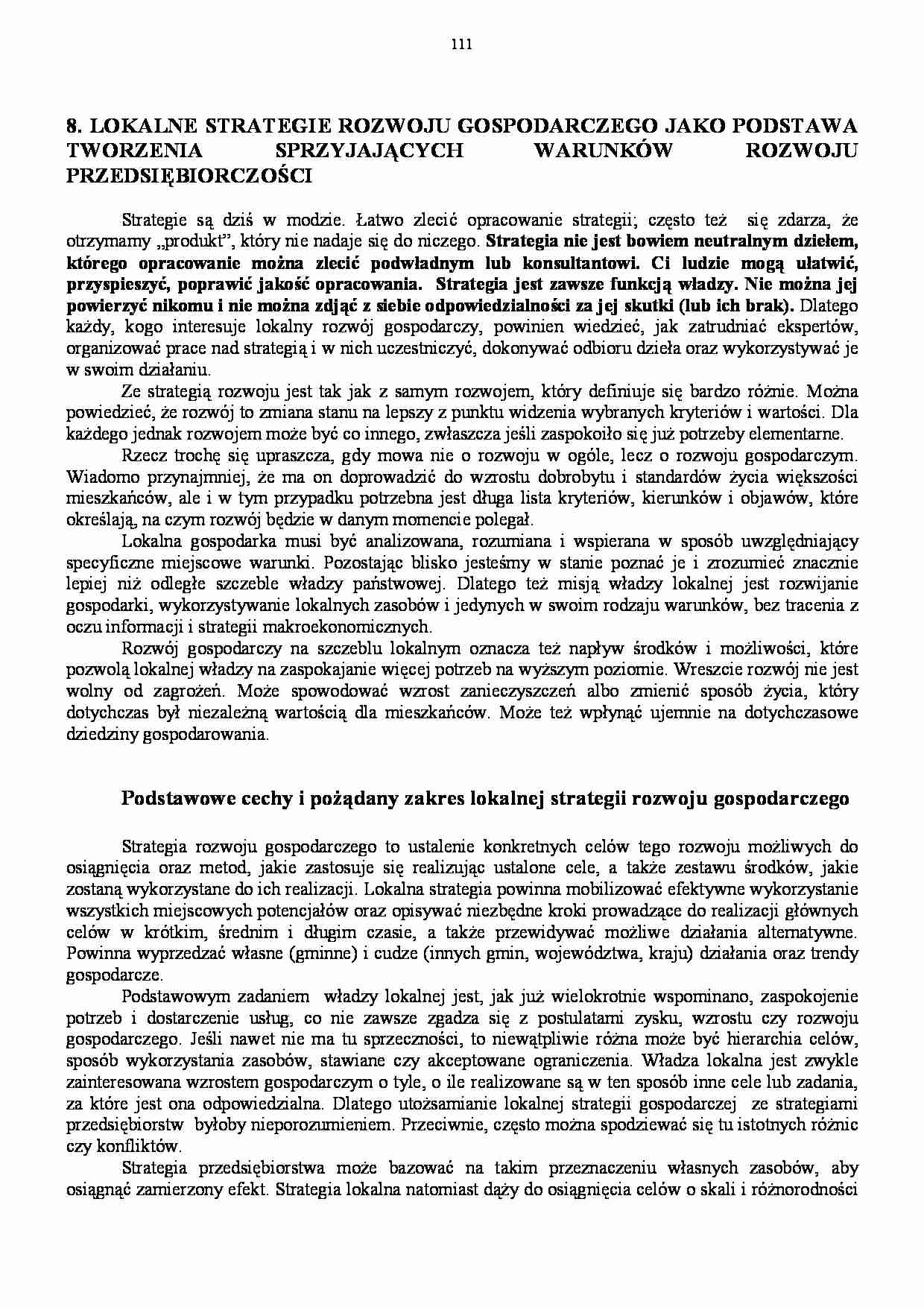 Lokalne strategie rozwoju gospodarczego - strona 1