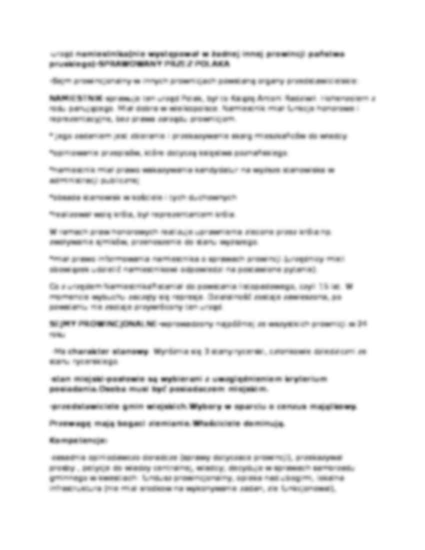 Wykład- Wielkie Księstwo Poznańskie, namiestnik, sejmy prowincjonalne - strona 3