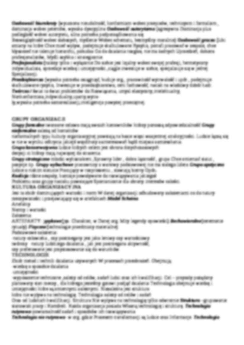 Cechy, rodzaje struktur organizacji - strona 2