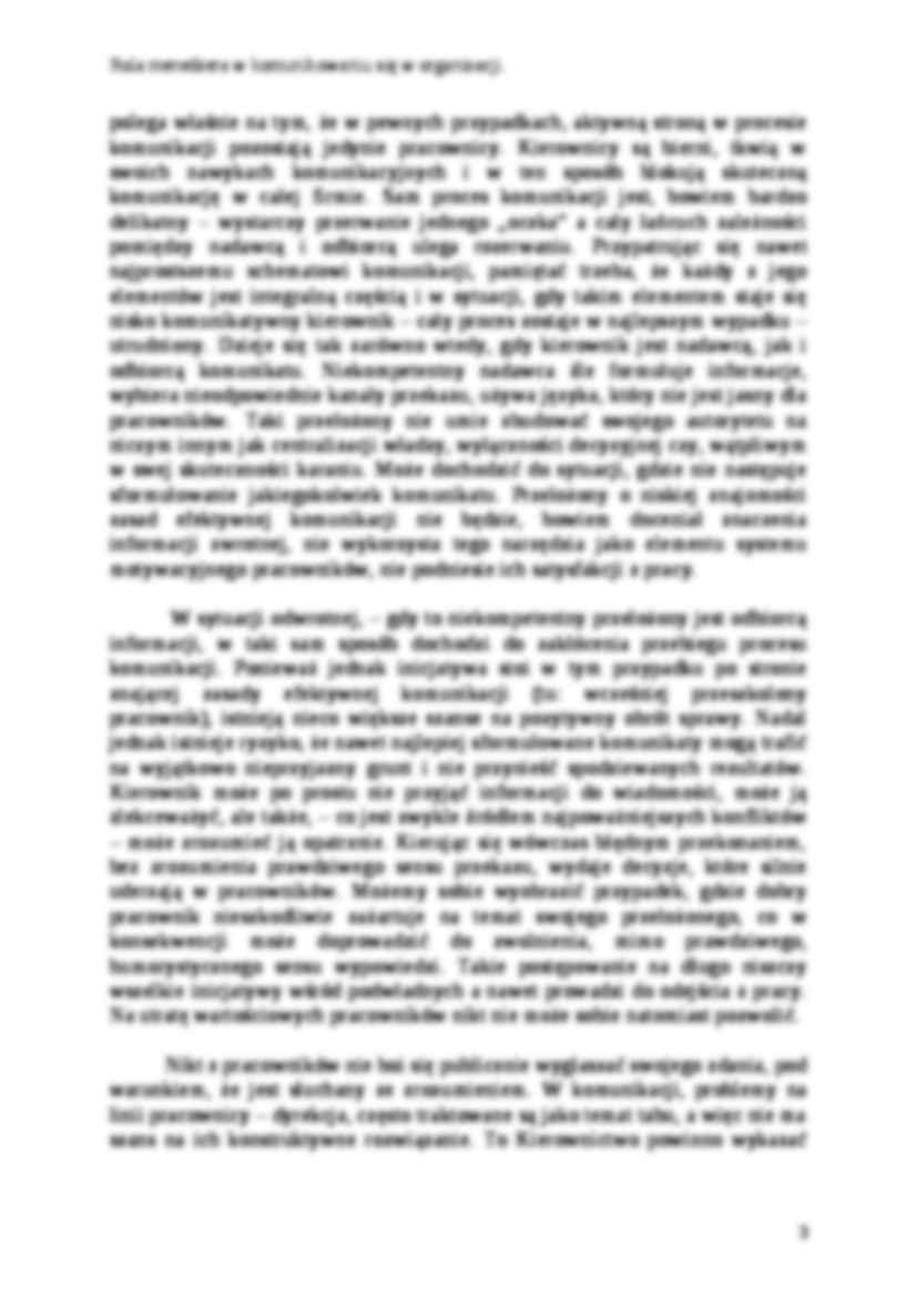 Rola menedżera w komunikowaniu się w organizacji - strona 3
